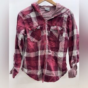 Columbia Red Plaid Kids Hoodie